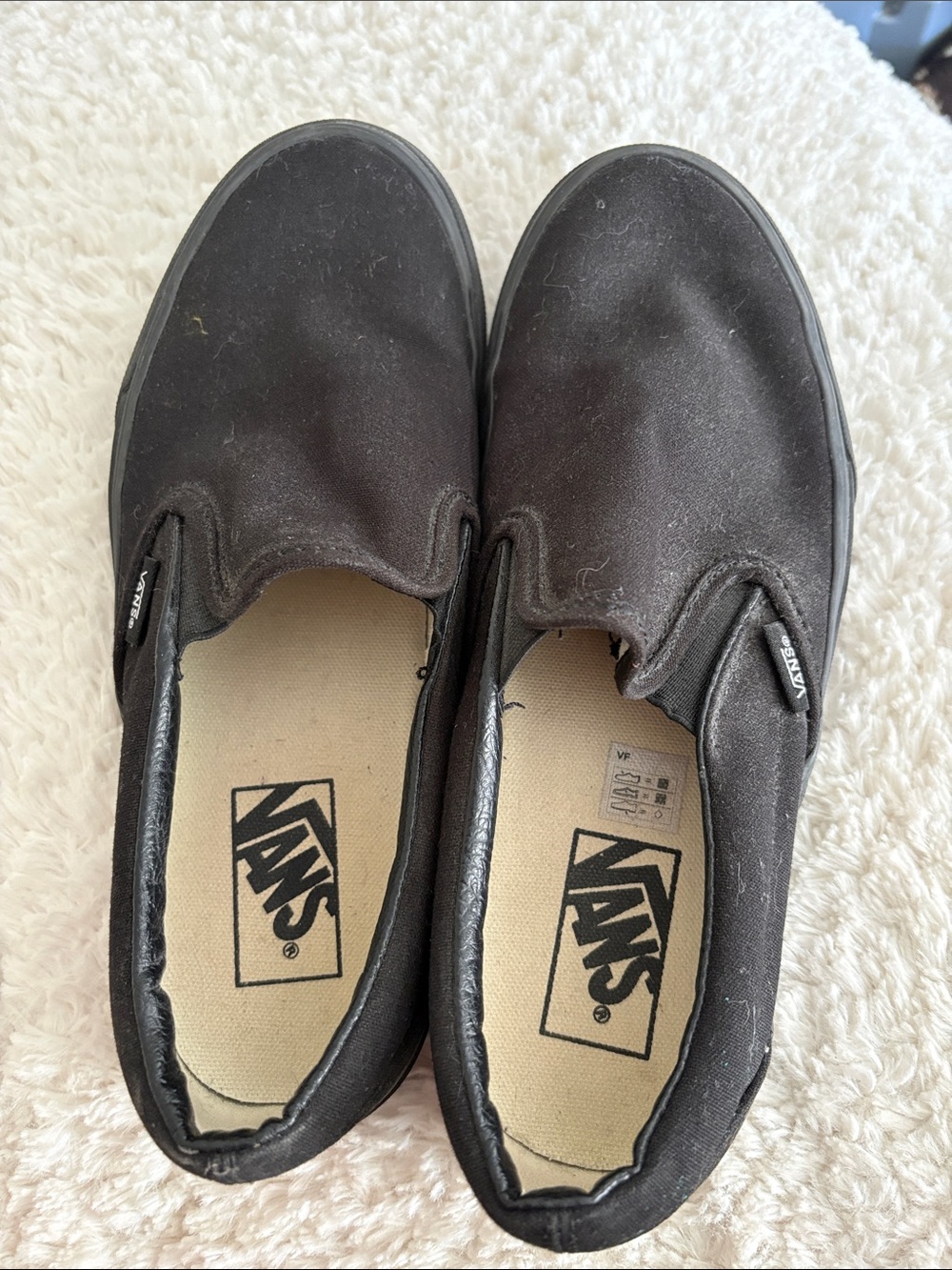 Vans Black Slip-On Canvas Sneakers